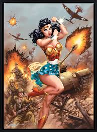 Have you read tales from the dark multiverse ii collection yet? Wonder Woman 750 Wwii Fine Art Print By J Scott Campbell Sideshow Fine Art Prints