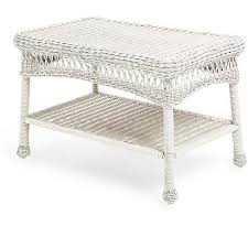 Here, your favorite looks cost less than you thought possible. Plow Hearth Easy Care Resin Wicker Coffee Table Bright White Target