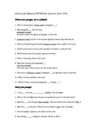 4 hours this file contains the state of texas assessments of academic readiness administered in spring, 2014, along with the answer key, learning objectives, and, for writing tests, the scoring guide. Reading Staar 6th Grade Worksheets Teaching Resources Tpt