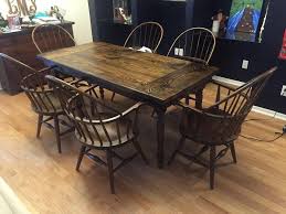 3x6 Spindle Legged Farmhouse Table In Dark Walnut Rustic Farmhouse Table Table Farmhouse Table