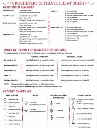 Crochet Cheat Sheets Youll Love