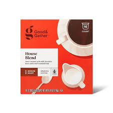 A wide variety of light roasted arabica coffee options are available to you, such as taste, variety, and processing type. House Blend Medium Roast Coffee 16ct Single Serve Pods Good Gather Target