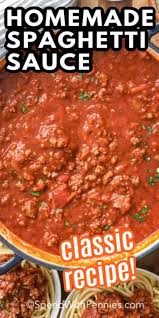 Homemade Spaghetti Sauce Is A Simple And Classic Recipe That Can Be Used In So Many Different Ways In 2020 Homemade Spaghetti Sauce Recipes Homemade Spaghetti