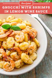 Gnocchi With Shrimps In Lemon Wine Sauce Flavor Quotient Recipe Fine Dining Recipes Food Gnocchi