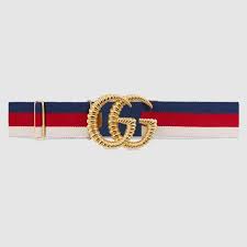 Gucci Web Elastic Belt With Torchon Double G Buckle Wide Belts For Women Belts For Women Belt