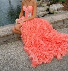 Delicious Color Gorgeous Gown Omg Love I Want Thiissss Coral Prom Dress Peach Prom Dresses Asymmetrical Prom Dress