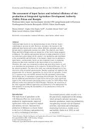Lpnm negeri johor (ayer baloi) pusat perkhidmatan pertanian bersepadu ayer baloi, 81200 pontian, johor. Pdf The Assessment Of Input Factors And Technical Efficiency Of Rice Production At Integrated Agriculture Development Authority Iada Pekan And Rompin
