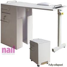 Eurostyle Portable Manicure Table Foldable Nail Table White Manicure Table Portable Manicure Table Eurostyle