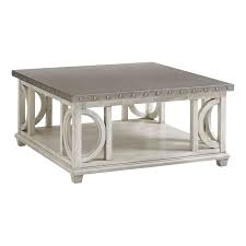 Browse a large selection of coffee table set ideas in a variety of sizes, styles and finishes to find coordinating coffee tables and end tables. Lexington Oyster Bay Litchfield Metal Top Coffee Table In Oyster 714 945