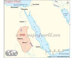Kush map — satellite images of kush. Buy Map Of Kush Kingdom
