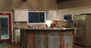 Metal and composite peel and stick backsplash in marble shine update your kitchen or bathroom quickly and update your kitchen or bathroom quickly and easily with aspect peel and stick collage. Island With Metal Barn Siding Like The Kitchen Island Layout Not The Metal Or White Cabinets Metal Building Home Metal Building Homes Kitchen Island Layout