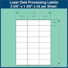 Check spelling or type a new query. Laser Data Processing Labels 2 5 6 X 1 3 8 X 24 Per Sheet 1 000 Sheets