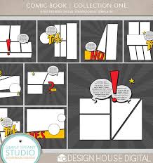 Pin By Kate Tracy Stucker On Scrapbooking Scrapbook Templates Comic Book Template Digital Scrapbooking Templates