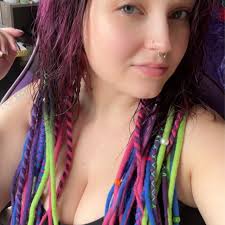 Estensioni per dreadlock Set di dreadlock di lana Extravaganza Viola, rosa,  blu, intrecciati, dread con accenti misti