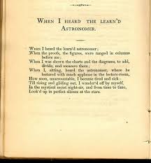 When I Heard The Learn D Astronomer My Favorite Walt Whitman Poem Whitman Poems Walt Whitman Poems Walt Whitman Quotes