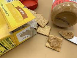 Mondays Snack Expired Almond Butter With Expired Crackers