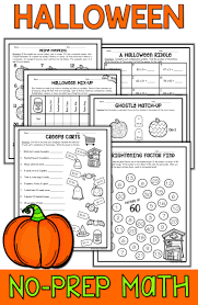 Halloween Math Activities Are Fun And Easy For Teachers Looking For Halloween Printable Ideas For 3rd Halloween Math Worksheets Math Worksheets Halloween Math