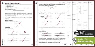 Maybe you would like to learn more about one of these? Angles In Parallel Lines Home Learning Ks3 Maths Beyond