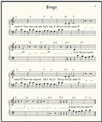 Bingo Was His Name O Lyrics Bingo Piano Sheet Music Free Sheet Music Piano Sheet Music Free Piano Sheet Music