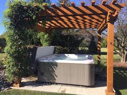 This provides additional shade on hot days and unites the hot tub area with the rest of the house. Creating Home Hot Tub Privacy