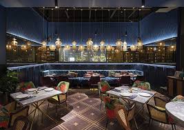 Studio Lotus Weaves Cuisine With Indian Design In Dubai Restaurant Luxury Restaurant Bar Design Restaurant Bar Design Awards