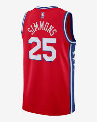 Cheer on philly's finest with the sixers jersey, a design made to look like the perforated team jersey this legendary teams wear on game day. Ben Simmons 76ers Statement Edition 2020 Jordan Nba Swingman Jersey Nike Com