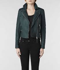 Allsaints Forest Leather Biker Jacket Womens Leather Biker Jackets Leather Jackets Women Fashion Jackets For Women