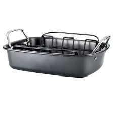 Baccarat Gourmet Carbon Steel Non Stick Roasting Pan 41 X 31 X 7.5Cm Red -  Bonus Roasting Rack - Dishwasher Safe: Baking Dishes: Amazon.Com.Au