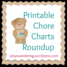 Free Printable Chore Charts Amys Wandering