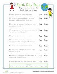 1,370 29 celebrate earth day (or any day) with these projects for earth day! Earth Day Quiz Worksheet Education Com Earth Day Quiz Earth Day Earth And Space Science