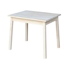 International Concepts Unfinished Kid S Table Jt 2026 The Home Depot Childrens Table Kid Table Solid Wood Table