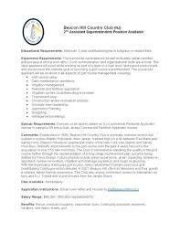 2nd assistant superintendent position