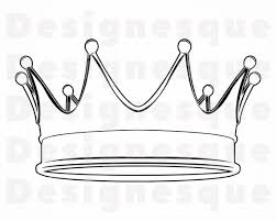 Download Crown Outline 7 Svg Crown Svg King Svg Queen Svg Princess Etsy In 2021 Crown Outline Crown Clip Art Crown Drawing