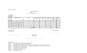 Dulu bendahara desa) baik penerimaan dan pengeluaran yang bersifat tunai. Format Buku Kas Umum
