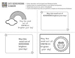 Printable colouring cards for kids to colour for all the major holidays and special occasions like spring colouring cards. 24 Quick Acts Of Kindness Doing Good Together