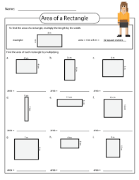 Area Of A Rectangle Worksheet Kidspressmagazine Com Free Math Worksheets Area Worksheets Geometry Lessons