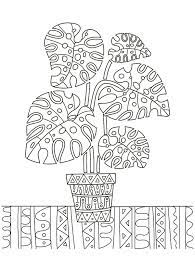To print any of these pages, right click on an image and select a save option from your drop down menu. Houseplants Coloring Pages Free Printable Coloring Pages Of Plants For Plant Lovers Printables 30seconds Mom