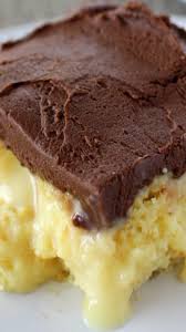 Boston Cream Pie Poke Cake Recipe Homemade Chocolate Frosting Poke Cakes Eat Dessert