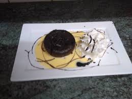 Fondant Au Chocolat Creme Anglaise Chantilly Picture Of Le Marmottan Bruay La Buissiere Tripadvisor