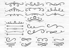 Download Divider Svg Flourish Svg Swirl Svg Scroll Svg Wedding 80648 Cut Files Design Bundles