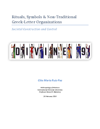 Pdf Rituals Symbols Non Traditional Greek Letter