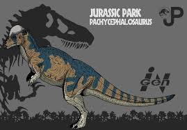 Jurassic Park Pachycephalosaurus New Art By Hellraptor On Deviantart Jurassic Park Jurassic Park World Jurassic World Dinosaurs