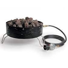 Heininger propane outdoor fire pit. Camco 58041 Portable Campfire Outdoor Propane Heater Compact Fire Pit With Lava Rocks For Camping Tailgating And Patios Black Target