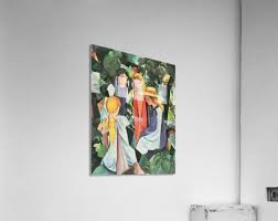 A német festő, augusta mackeho alkotásait a színek intenzitása és a tárgyak egyszerűsítése jellemzi. Four Girls By August Macke August Macke