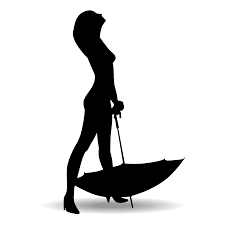 Vector For Free Use Woman Silhouette With Umbrella Woman Silhouette Silhouette Stencil Silhouette