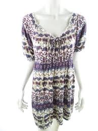 Details About Kappahl Size 10 12 Dress Flowers Viscose 100 Purple