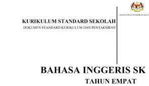Kssm bahasa inggeris tingkatan 1. Dskp Kssr Bahasa Inggeris Sk Tahun 4 Gurubesar My