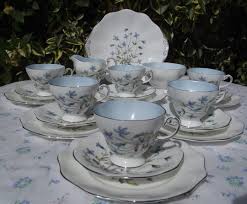 Vintage foley bone china england sheraton pattern 8 1/2 vegetable casserole lid. Vintage Bone China Teasets Teacup Fairy