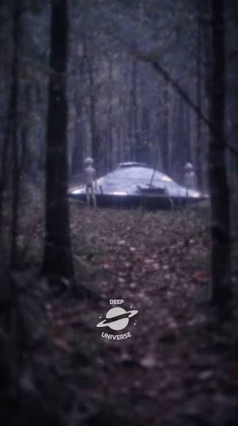 Scientists report confirmed forest UFO crash site, observing alien figures repairing damaged craft, suggesting advanced extraterrestrial technology operating secretly within Earth environment, ...