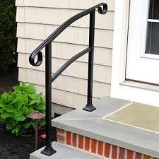 Matching fittings are also available to start, end and curve the railing to match the stair path. Porch Hand Rails Designs Kits And More